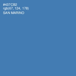#437CB2 - San Marino Color Image