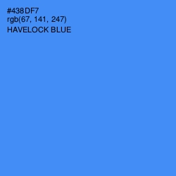 #438DF7 - Havelock Blue Color Image
