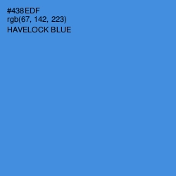 #438EDF - Havelock Blue Color Image