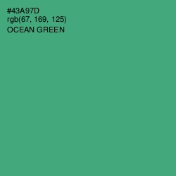 #43A97D - Ocean Green Color Image