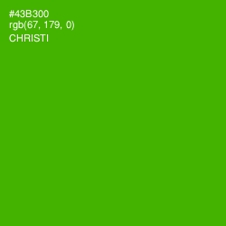 #43B300 - Christi Color Image