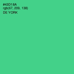 #43D18A - De York Color Image