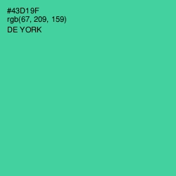 #43D19F - De York Color Image