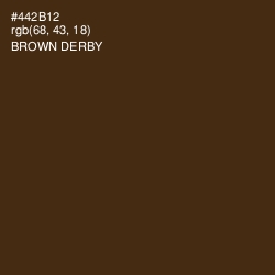 #442B12 - Brown Derby Color Image