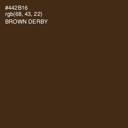 #442B16 - Brown Derby Color Image