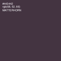 #443442 - Matterhorn Color Image