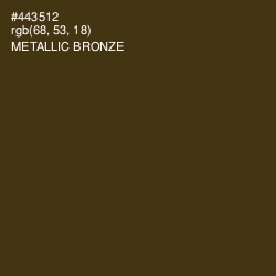 #443512 - Metallic Bronze Color Image