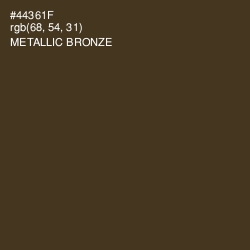 #44361F - Metallic Bronze Color Image