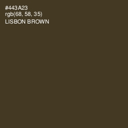 #443A23 - Lisbon Brown Color Image