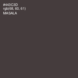 #443C3D - Masala Color Image