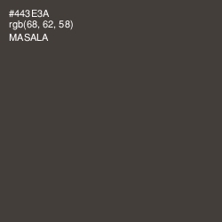 #443E3A - Masala Color Image