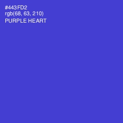 #443FD2 - Purple Heart Color Image