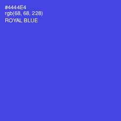 #4444E4 - Royal Blue Color Image