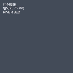 #444B58 - River Bed Color Image
