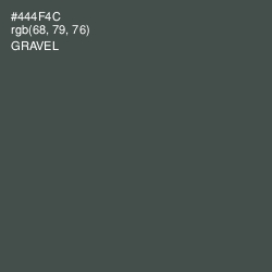 #444F4C - Gravel Color Image