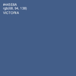 #445E8A - Victoria Color Image