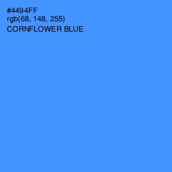 #4494FF - Cornflower Blue Color Image