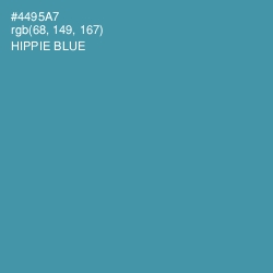 #4495A7 - Hippie Blue Color Image
