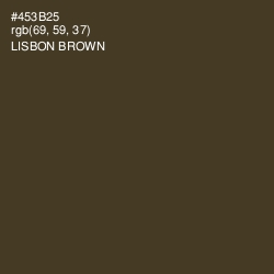 #453B25 - Lisbon Brown Color Image