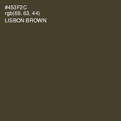 #453F2C - Lisbon Brown Color Image