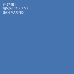 #4574B1 - San Marino Color Image