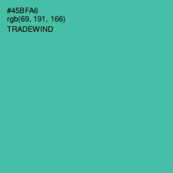 #45BFA6 - Tradewind Color Image