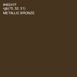 #46341F - Metallic Bronze Color Image