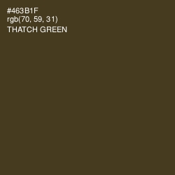 #463B1F - Thatch Green Color Image