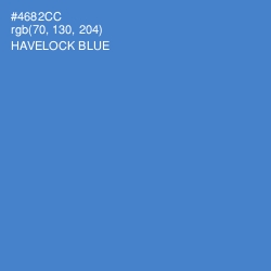 #4682CC - Havelock Blue Color Image