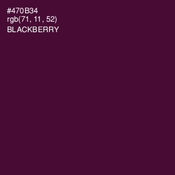 #470B34 - Blackberry Color Image