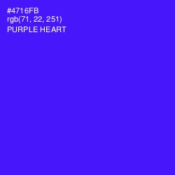 #4716FB - Purple Heart Color Image