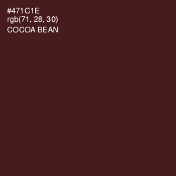 #471C1E - Cocoa Bean Color Image
