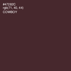 #47282C - Cowboy Color Image