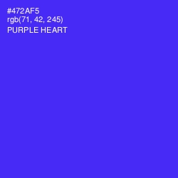 #472AF5 - Purple Heart Color Image