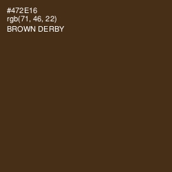 #472E16 - Brown Derby Color Image