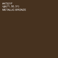 #47321F - Metallic Bronze Color Image