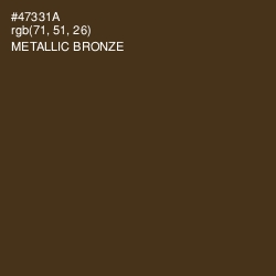 #47331A - Metallic Bronze Color Image