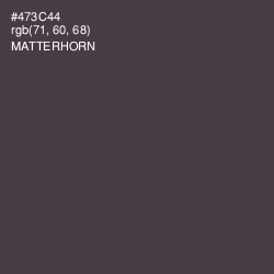 #473C44 - Matterhorn Color Image