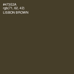 #473E2A - Lisbon Brown Color Image