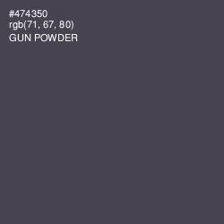 #474350 - Gun Powder Color Image