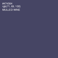 #474564 - Mulled Wine Color Image