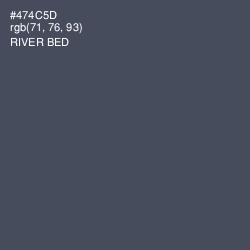 #474C5D - River Bed Color Image