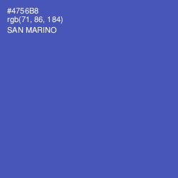 #4756B8 - San Marino Color Image