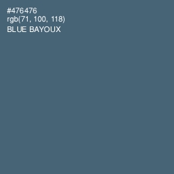 #476476 - Blue Bayoux Color Image