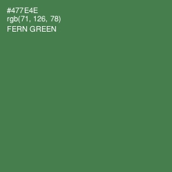 #477E4E - Fern Green Color Image