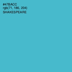 #47BACC - Shakespeare Color Image