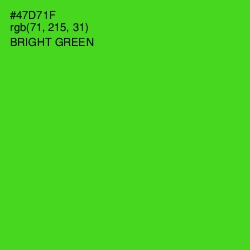 #47D71F - Bright Green Color Image