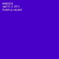 #4800C9 - Purple Heart Color Image