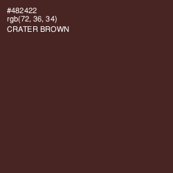#482422 - Crater Brown Color Image