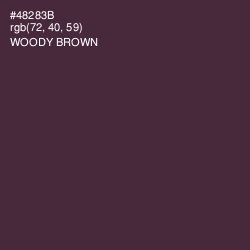 #48283B - Woody Brown Color Image